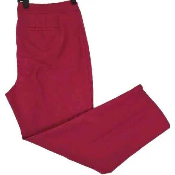 LOFT ~Woman Size 12~ Raspberry Pink Skinny Ankle Pants ~"JULIE"~ Cotton Blend. - Picture 9 of 11